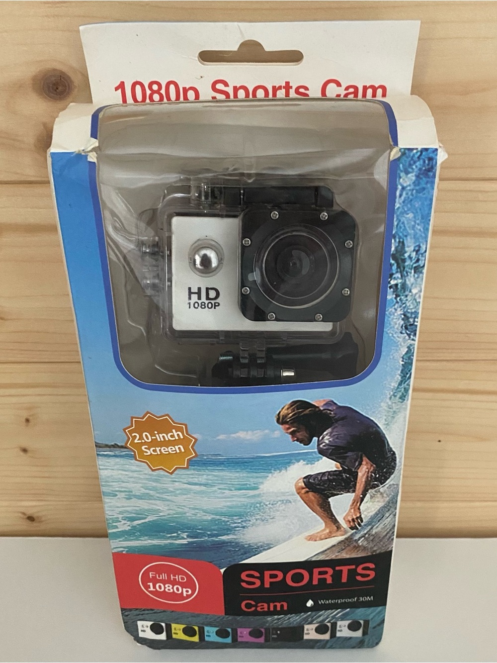 Waterproof 1080P HD Action Camera 2.0” Screen Sport Cam Underwater 30M Dive Cam